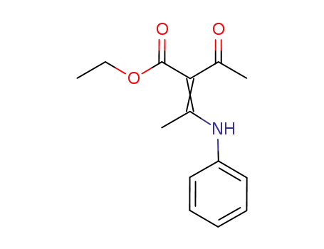 2-acetyl-3-phenylamino-but-2-enoic acid ethyl ester