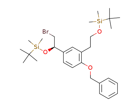 (1R)-1-[4-benzyloxy-3-(2-tert-butyldimethylsilyloxyethyl)phenyl]-2-bromoethan-1-tert-butyldimethylsilyloxyethane