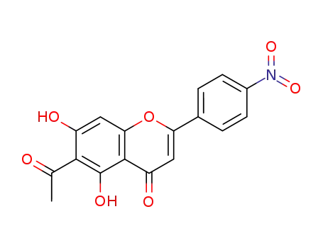 4H-1-Benzopyran-4-one, 6-acetyl-5,7-dihydroxy-2-(4-nitrophenyl)-