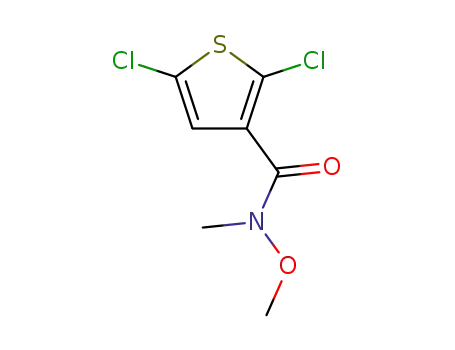 Molecular Structure of 210097-99-7 (2,5-dichloro-thiophene-3-carboxylic acid methoxy-methyl-amide)