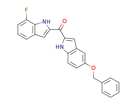 (5-benzyloxy-1H-indol-2-yl)-(7-fluoro-1H-indol-2-yl)methanone