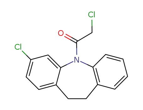 Molecular Structure of 726140-60-9 (2-chloro-1-(3-chloro-10,11-dihydro-5H-dibenzo[b,f]azepin-5-yl)ethanone)