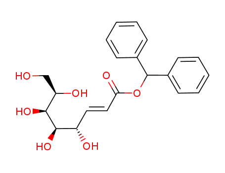 (E)-(4S,5R,6S,7R)-4,5,6,7,8-Pentahydroxy-oct-2-enoic acid benzhydryl ester