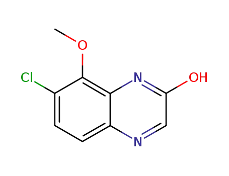 Molecular Structure of 347162-21-4 (7-chloro-8-methoxy-2-quinoxalinol)
