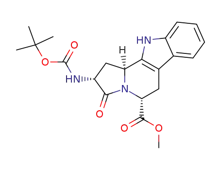 (2R,5R,11bS)-2-(tert-butoxycarbonyl)amino-5-methoxycarbonyl-3-oxo-2,3,5,6,11,11b-hexahydro-1H-indolizino[8,7-b]indole