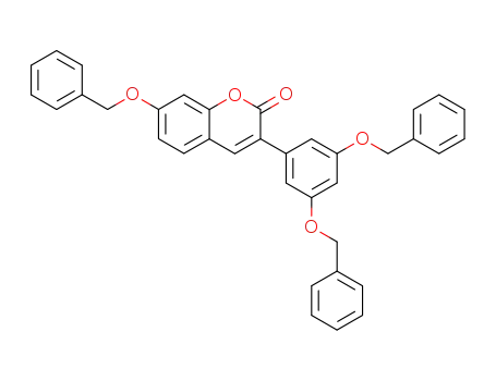 3-(3,5-dibenzyloxyphenyl)-7-benzyloxy-2H-1-benzopyran-2-one