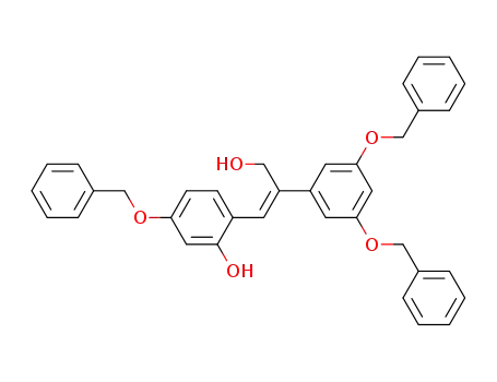 (E)-β-[2-hydroxy-4-benzyloxyphenylethylene]-3,5-dibenzyloxybenzeneethanol