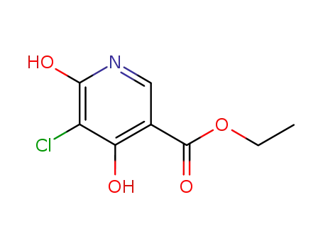 Molecular Structure of 846541-71-7 (5-Chloro-4,6-dihydroxynicotinic acid ethyl ester)