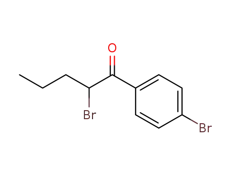 Molecular Structure of 198758-23-5 (1-Pentanone, 2-bromo-1-(4-bromophenyl)-)
