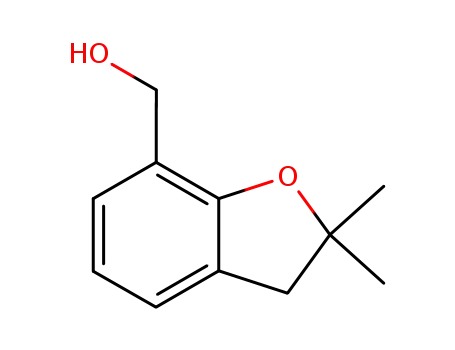 Molecular Structure of 38002-89-0 ((2,2-DIMETHYL-2,3-DIHYDRO-1-BENZOFURAN-7-YL)METHANOL)