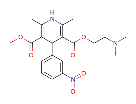 (+/-)-dimethylaminoethyl methyl 1,4-dihydro-2,6-dimethyl-4-(3-nitrophenyl)-3,5-pyridinedicarboxylate