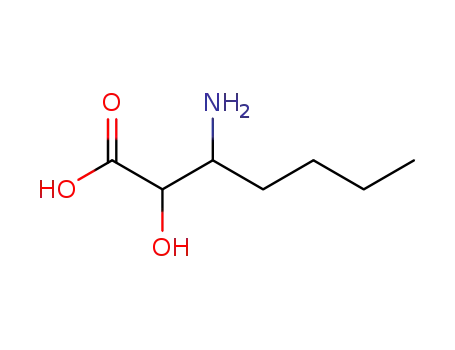 Molecular Structure of 561066-93-1 (Heptanoic  acid,  3-amino-2-hydroxy-)