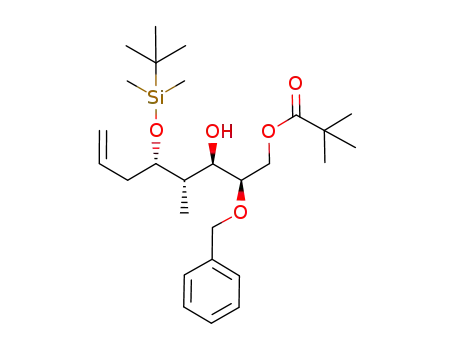 2,2-Dimethyl-propionic acid (2R,3R,4S,5S)-2-benzyloxy-5-(tert-butyl-dimethyl-silanyloxy)-3-hydroxy-4-methyl-oct-7-enyl ester
