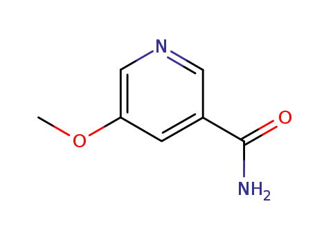Molecular Structure of 119646-50-3 (3-Pyridinecarboxamide,5-methoxy-(9CI))