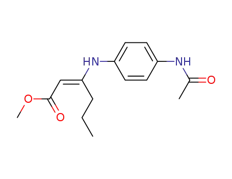 (E)-3-(4-Acetylamino-phenylamino)-hex-2-enoic acid methyl ester