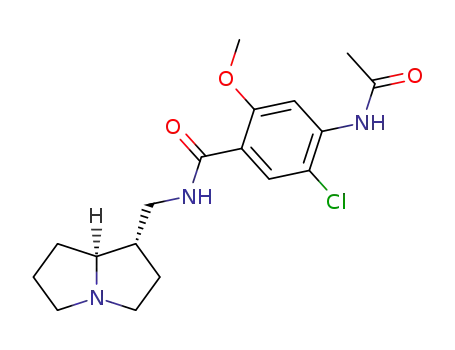 4-(acetylamino)-N-[(7aS)-hexahydro-1H-pyrrolizin-1-ylmethyl]-5-chloro-2-methoxybenzamide