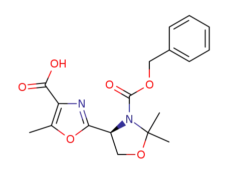 (S)-5,2',2'-Trimethyl-4',5'-dihydro-[2,4']bioxazolyl-4,3'-dicarboxylic acid 3'-benzyl ester