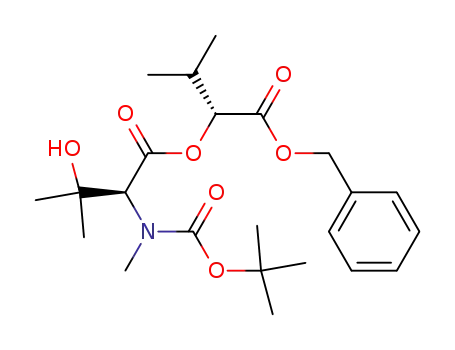 L-Valine, N-[(1,1-dimethylethoxy)carbonyl]-3-hydroxy-N-methyl-,
(1R)-2-methyl-1-[(phenylmethoxy)carbonyl]propyl ester