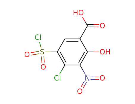 3-nitro-4-chloro-5-chlorosulfonylsalicylic acid