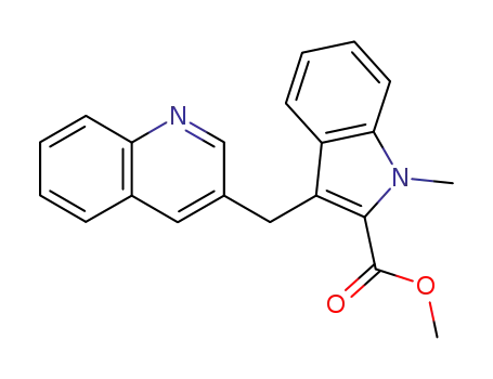 1H-Indole-2-carboxylic acid, 1-methyl-3-(3-quinolinylmethyl)-, methyl
ester