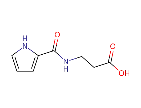 Molecular Structure of 129053-84-5 (3-[(1H-PYRROLE-2-CARBONYL)-AMINO]PROPIONIC ACID)