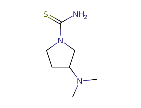 Molecular Structure of 473706-91-1 (1-Pyrrolidinecarbothioamide,  3-(dimethylamino)-)