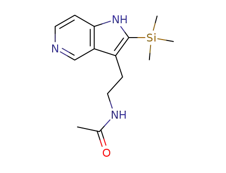 N-<2-<2-trimethylsilyl-1H-pyrrolo<3,2-c>pyridin-3-yl>ethyl>acetamide