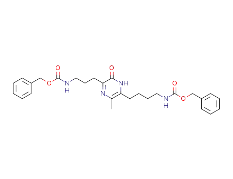 {4-[5-(3-benzyloxycarbonylamino-propyl)-3-methyl-6-oxo-1,6-dihydro-pyrazin-2-yl]-butyl}-carbamic acid benzyl ester