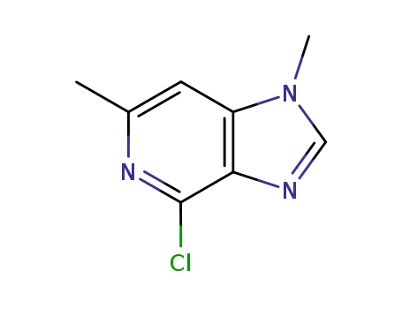 Molecular Structure of 870135-17-4 (4-CHLORO-1,6-DIMETHYL-1H-IMIDAZO[4,5-C]PYRIDINE)