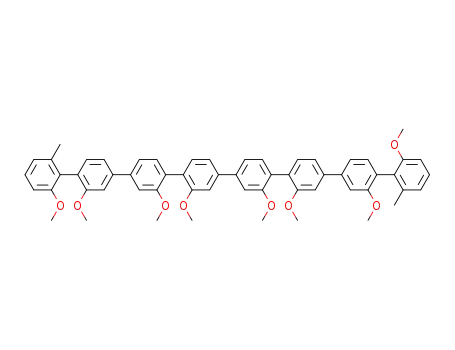 1<sup>6</sup>,8<sup>6</sup>-dimethyl-1<sup>2</sup>,2<sup>2</sup>,3<sup>3</sup>,4<sup>2</sup>,5<sup>3</sup>,6<sup>2</sup>,7<sup>3</sup>,8<sup>2</sup>-octamethoxy-p-octiphenyl