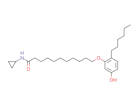 N-Cyclopropyl-11-(2-hexyl-5-hydroxyphenoxy)undecanamide