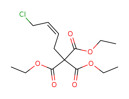 Molecular Structure of 262863-53-6 (triethyl 5-chloro-cis-pent-3-ene-1,1,1-tricarboxylate)