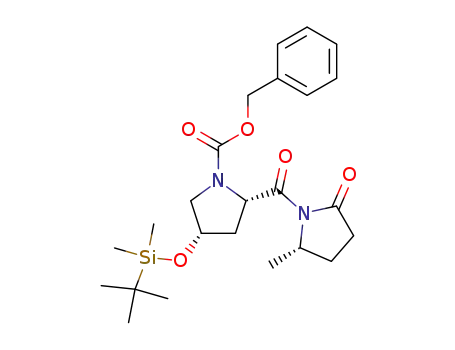 (2S,4S)-4-(tert-Butyl-dimethyl-silanyloxy)-2-((S)-2-methyl-5-oxo-pyrrolidine-1-carbonyl)-pyrrolidine-1-carboxylic acid benzyl ester
