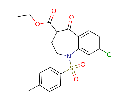 8-Chloro-2,3,4,5-tetrahydro-1-[(4-methylphenyl)sulfonyl]-5-oxo-1H-1-benzazepine-4-carboxylic acid ethyl ester