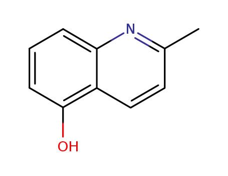 Molecular Structure of 607-72-7 (2-Methyl-5-hydroxyquinoline)