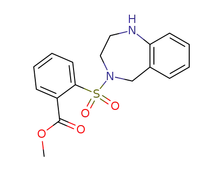 2-(1,2,3,5-tetrahydro-benzo[<i>e</i>][1,4]diazepine-4-sulfonyl)-benzoic acid methyl ester