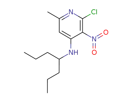 2-chloro-4-(4-heptyl)amino-6-methyl-3-nitropyridine
