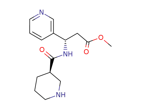 (S)-3-[((R)-Piperidine-3-carbonyl)-amino]-3-pyridin-3-yl-propionic acid methyl ester