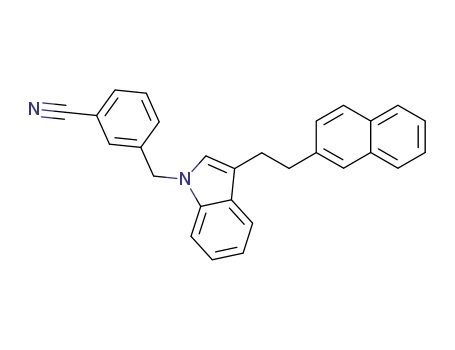 1-(3-cyanobenzyl)-3-(2-β-naphthylethyl)indole