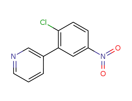 Molecular Structure of 425379-70-0 (3-(2-chloro-5-nitro-phenyl)-pyridine)