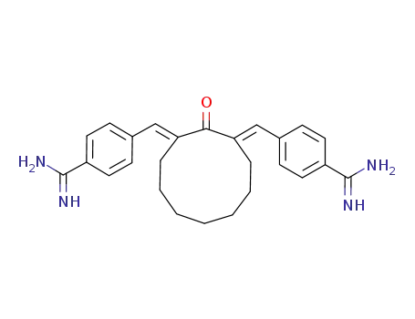 (E,E)-2,10-bis(4-amidinobenzylidene)cyclodecan-1-one