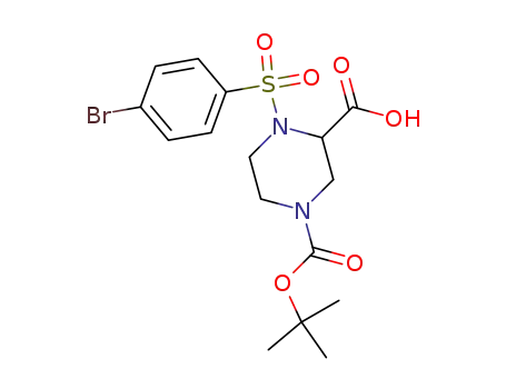 4-(4-bromo-benzenesulfonyl)-piperazine-1,3-dicarboxylic acid 1-<i>tert</i>-butyl ester