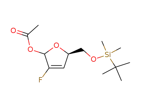 1-acetyl-4-<(tert-butyldimethylsilyloxy)methyl>-2-fluoro-2-buten-4-olide