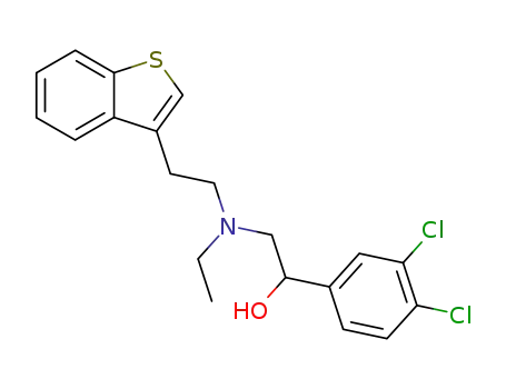N-ethyl-N-<2-(benzothien-3-yl)ethyl>-N-<2-hydroxy-2-(3,4-dichlorophenyl)ethyl>amine