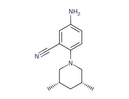 5-Amino-2-((3S,5R)-3,5-dimethyl-piperidin-1-yl)-benzonitrile