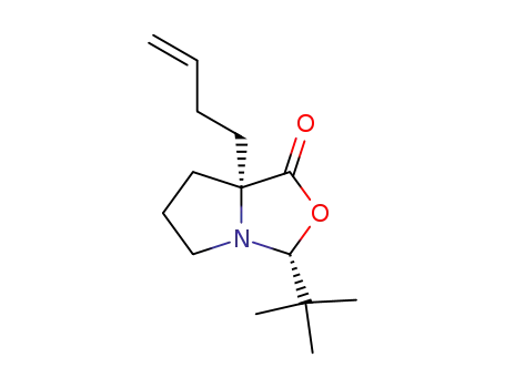 (2R,5S)-5-(3'-butenyl)-2-tert-butyl-1-aza-3-oxabicyclo-<3.3.0>-octan-4-one
