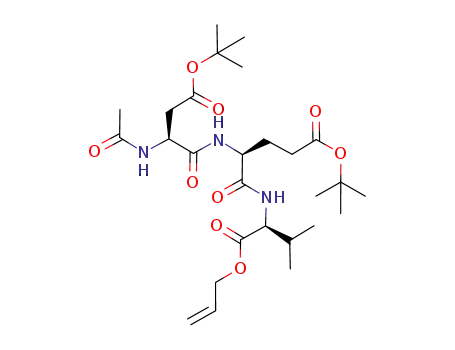 Molecular Structure of 863666-89-1 (L-Valine, N-acetyl-L-a-aspartyl-L-a-glutamyl-, 1,2-bis(1,1-dimethylethyl)
3-(2-propenyl) ester)