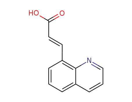 Molecular Structure of 77377-27-6 (3-QUINOLIN-8-YLACRYLIC ACID)