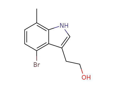 Molecular Structure of 214915-69-2 (4-BROMO-7-METHYLTRYPTOPHOL)