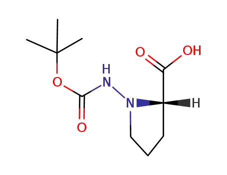 Molecular Structure of 77821-22-8 ((S)-(-)-NBETA-BOC-L-HYDRAZINOPROLINE)